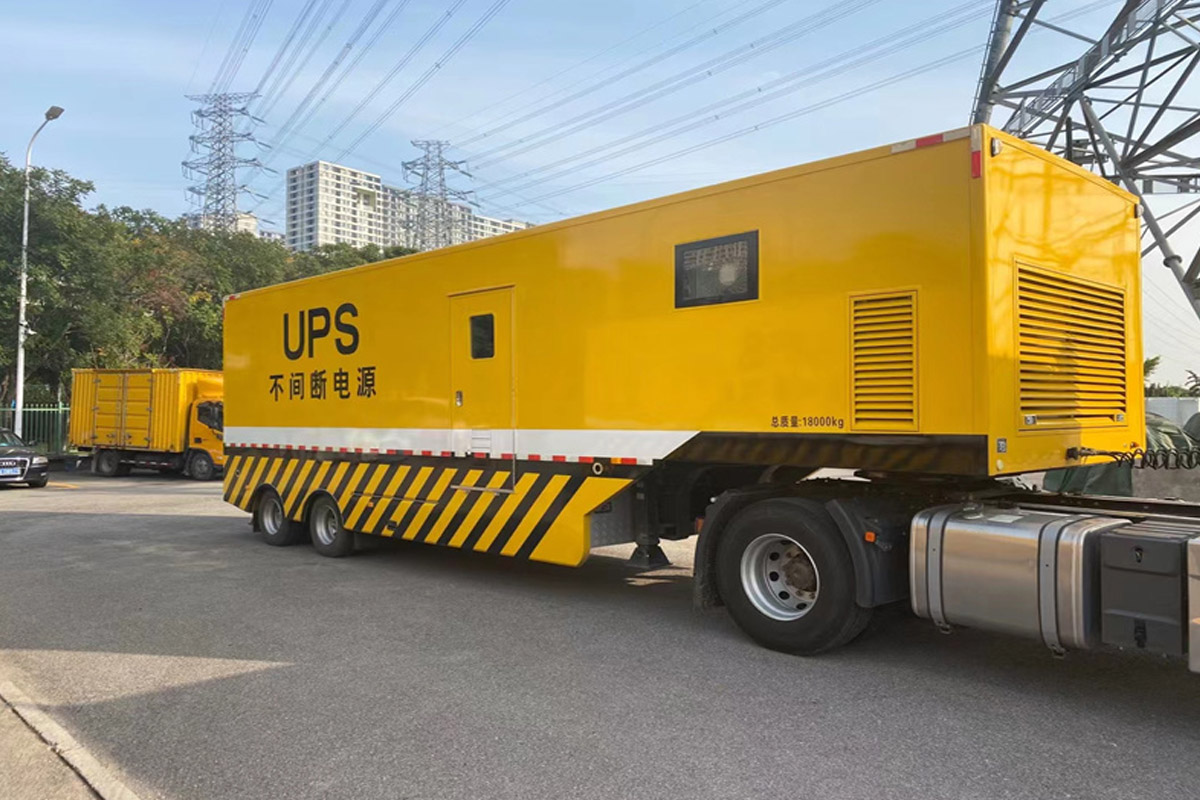 嵊泗发电机租赁施工现场